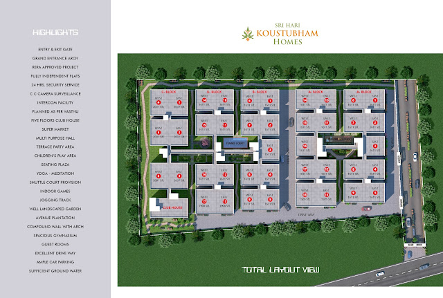 Sri Hari Kousthubham Homes | Premium 3BHK Gated Community Apartments